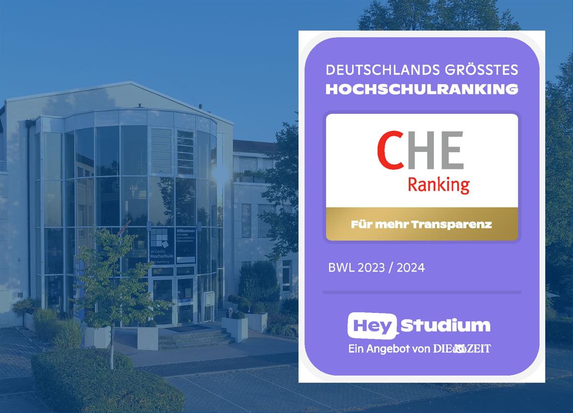 CHE Ranking: accadis Hochschule beste private BWL-Hochschule in Rhein-Main